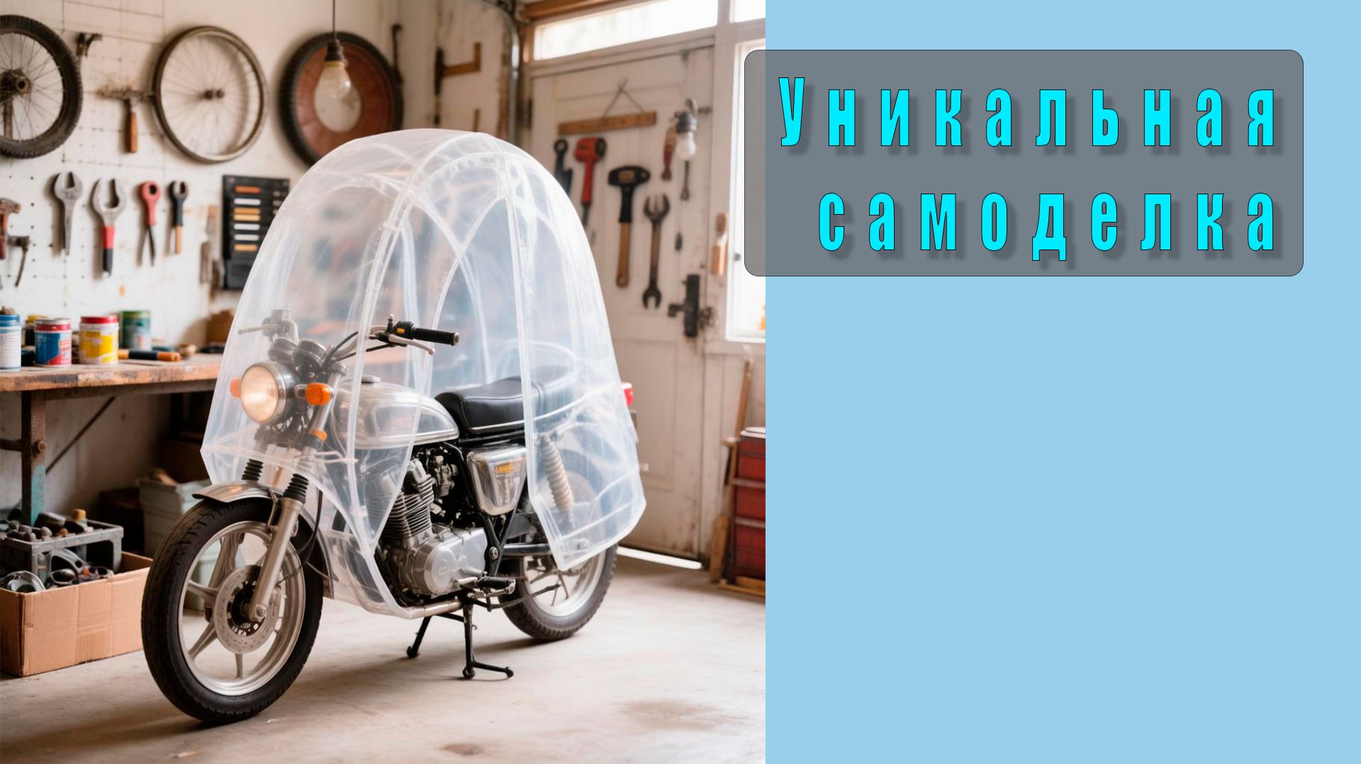 🛠️ Мотоцикл, который защищает от дождя! Уникальная самоделка, построенная в гараже