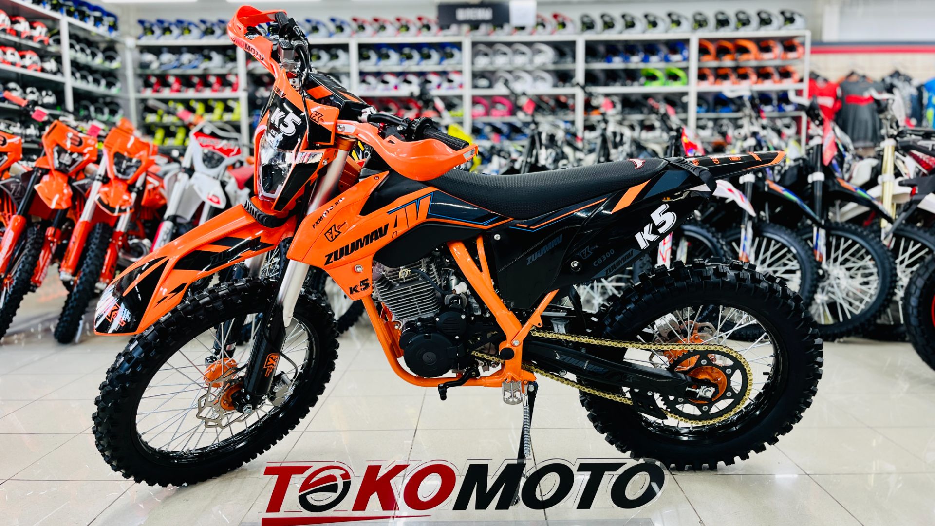 Мотоцикл эндуро ZUUMAV K5 CB300F оранжевый