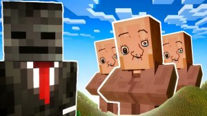 Майнкрафт НО ТУПОЙ ЖИТЕЛЬ ПРОШЁЛ ИГРУ а Grox в ШОКЕ