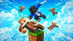 100 ЖИТЕЛЕЙ НА ОДНОМ БЛОКЕ И БОЛЬШАЯ ЦИВИЛИЗАЦИЯ Minecraft СТИЛЕ Grox
