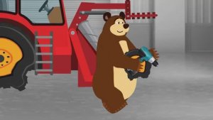 Медведи из фермерской жизни на морковных полях!🐻🥕  Анимация сельскохозяйственной техники