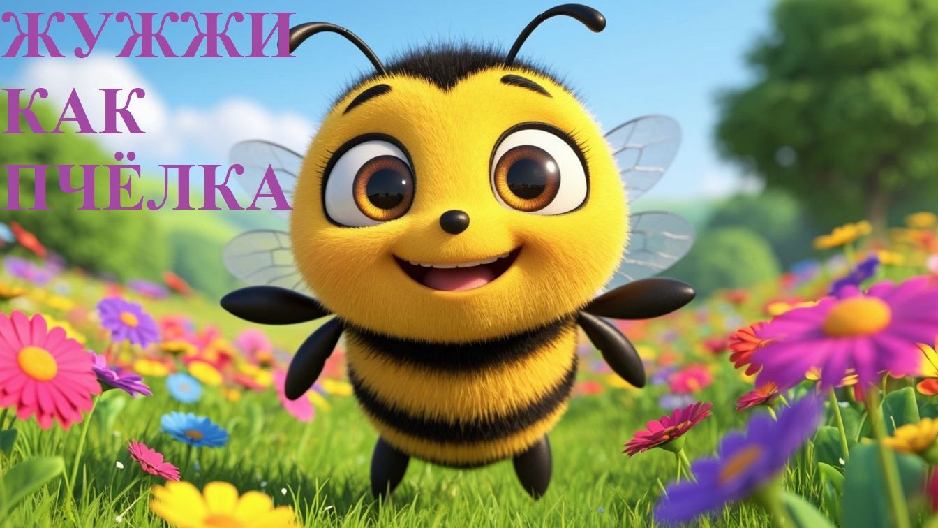 ЖУЖЖИ КАК ПЧЁЛКА 🐝  Песня про звук Ж для детей