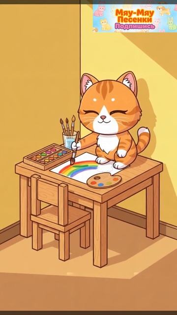 Котёнок Гав и набор для рисования | Поставь лайк, чтобы он творил 🎨😿😻