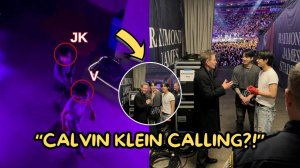 Чонгука с Тэхёном сразу после концерта в Тампе взял в оборот менеджер Calvin Klein!