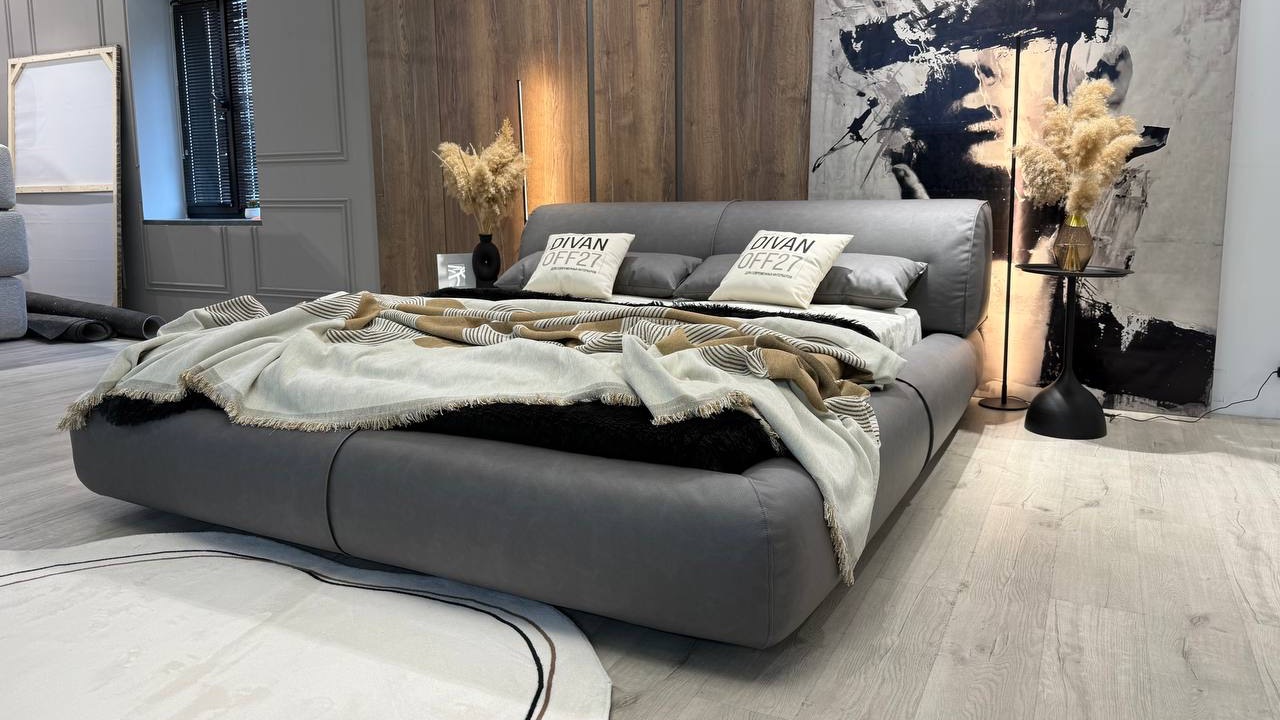 Кровать МОККА от фабрики дизайнерской мягкой мебели ДИВАНОФФ27 (собственное производство)