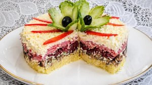 САЛАТ ЗА КОПЕЙКИ, А СЪЕДАЮТ ПЕРВЫМ  Салат рецепт.