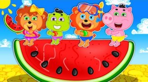 Маша и Леопольд. Огромный арбуз - Мультик для детей - Lion Family на русском