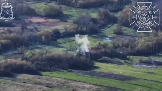 Уничтожение миномёта ВСУ в Харьковской области.