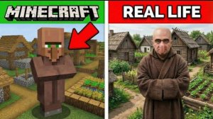 МАЙНКРАФТ ПЕРСОНАЖИ В РЕАЛЬНОЙ ЖИЗНИ! MINECRAFT REAL LIFE