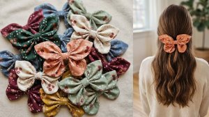 🎀 ШЬЮ ПО 100 ШТУК В ДЕНЬ! Бантик за 5 минут из остатков ткани!