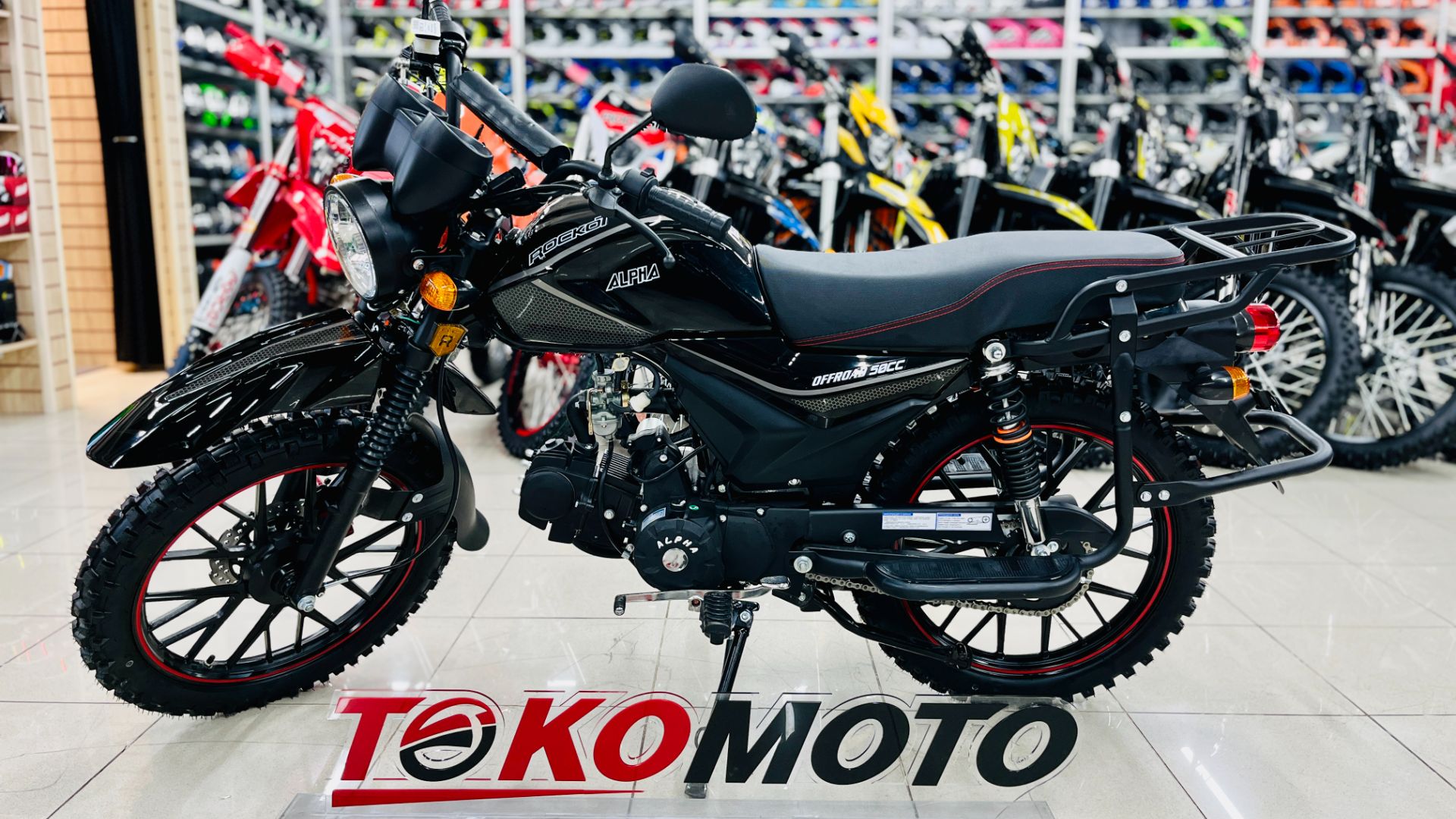 Мопед ROCKOT ALPHA OFFROAD черный глянцевый