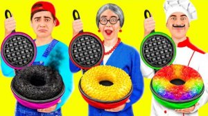 Кулинарный Челлендж Я против Бабушки  Крутые Трюки с Едой