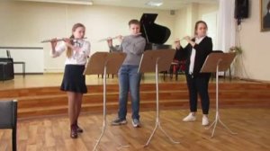 Quantz Aria for 3 Flutes from Sonata F-Dur/Диана Кондратьева/Карим Нагуманов/Таисия Пименова