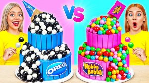 Розовое vs Синее Украшение Торта Челлендж # Смешные Моменты с Bubba DO Challenge