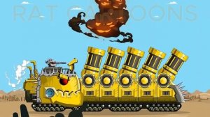 NEW SUPER MISSILE ROCKET vs MEGA BOSS Abyssal Cruiser Battle - Tank Cartoon