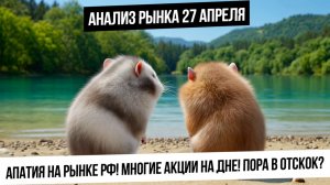 Анализ рынка 27 апреля. Акции перепроданы, будет ли отскок на рынке РФ? Нефть, газ, золото!
