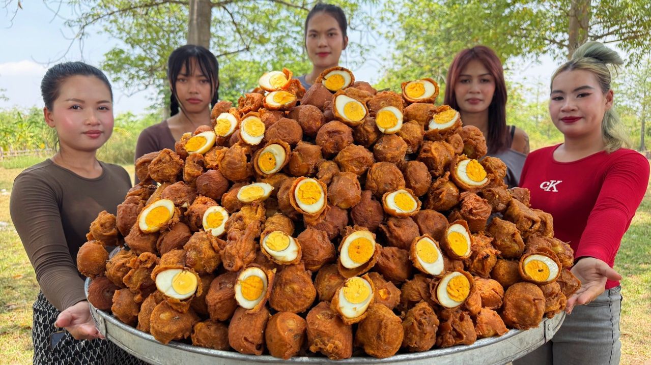 Amazing Cooking Eggs Crispy Fry ｜ Deep Fried Recipe