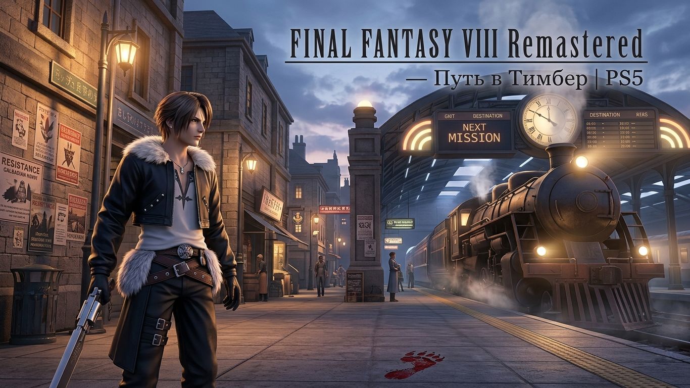 FINAL FANTASY VIII Remastered — Путь в Тимбер | Бой и поезд | PS5