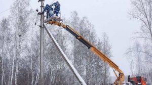 Часть Ленинградской области осталась без электричества из-за сильного снегопада