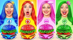 Девушка Огонь, Вода, Воздух И Земля # 4 Стихии в Реальной Жизни от Bubba DO Challenge