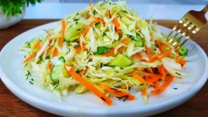 Ну очень вкусный салат за 10 минут! Всего ЧЕТРЫЕ ингредиента. Потрясающе Вкусный