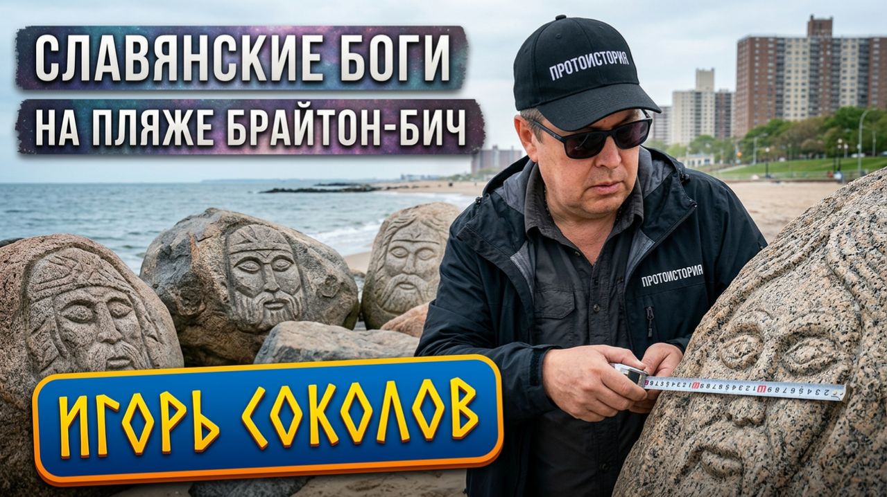 Игорь Соколов: «Америку открыли РУСИЧИ!» Лики славянских богов на пляже Брайтон-Бич