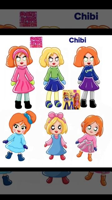 Mary Erma And Holly Chibi