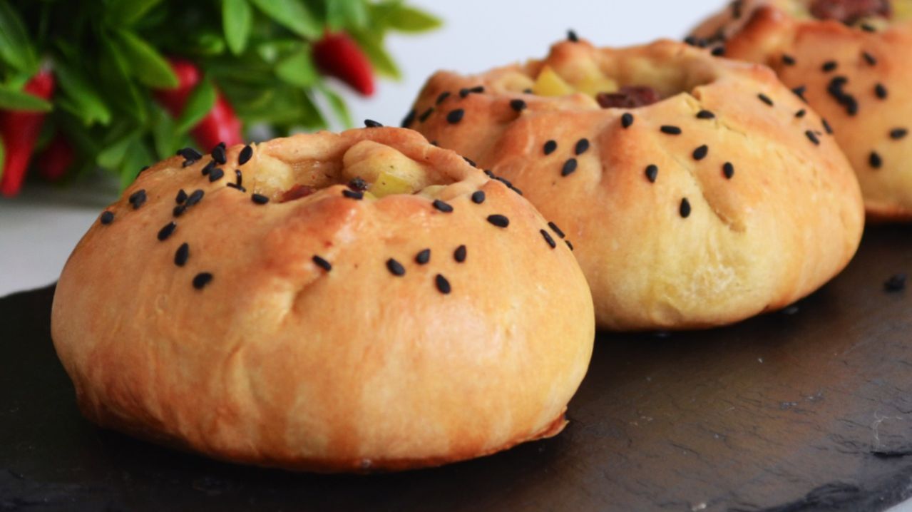 🔥 Мясо с бульоном в булочке из песочного теста. Готовим Татарский ВАК БАЛИШ. Устоять не возможно!