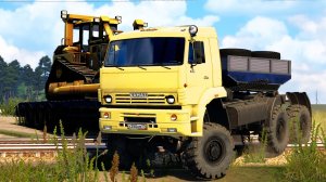 640 / ETS2 1.53 / Суровая Россия Забайкалье «R7» / КАМАЗ 65225 БАТЫР