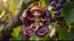 Грибной эльф собирает виноград в Деревне Лесных Духов 🍇🍄 Расслабляющая эмбиент-музыка