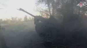 Боевая работа артиллерийских расчетов