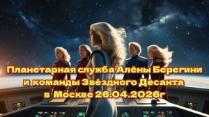 Планетарная служба Алёны Берегини и команды Звёздного Десанта в Москве 26.04.2026г