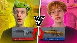 СОРЕВНОВАНИЯ С АБОВЕНОМ🐸 НА ОБМЕН СКИНАМИ СО МНОЙ? ОТДАМ ЛИ Я СКИНЫ АБОВЕНУ В STANDOFF 2?😱