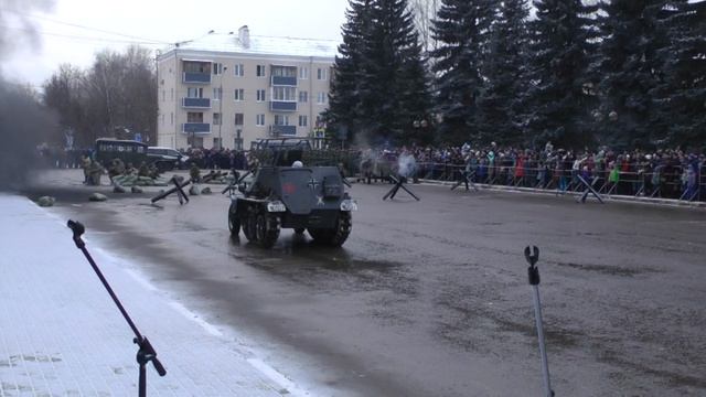 Реконструкция Разгрома немецко-фашистских войск под Москвой.
