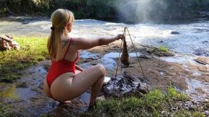 МНОГО МЯСА!!! И не только на костре!!! Природа, отдых, релакс, кемпинг,