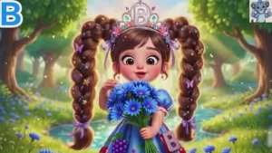 алфавит. буквы. азбука. мультик. Сказка про Девочку-букву В и её друга Ветра