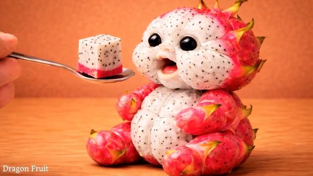 Сладкие фруктовые малыши едят настоящие фрукты🍼🍉 Невероятно приятное ASMR-видео