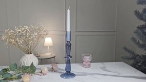 Подсвечник ДЕОН, стекло, серый, 25 см, 1121712