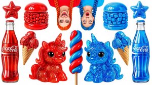 Красная еда vs Синяя еда Челлендж # Смешные Челленджи с Едой с Bubba DO Challenge