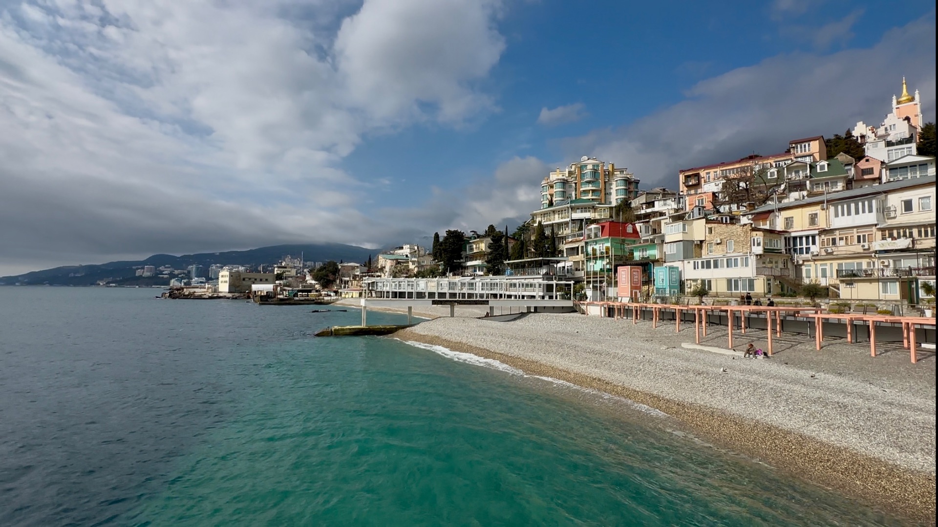 Самый красивый пляж в Крыму/ пляж Массандры/  Ялта март 2026