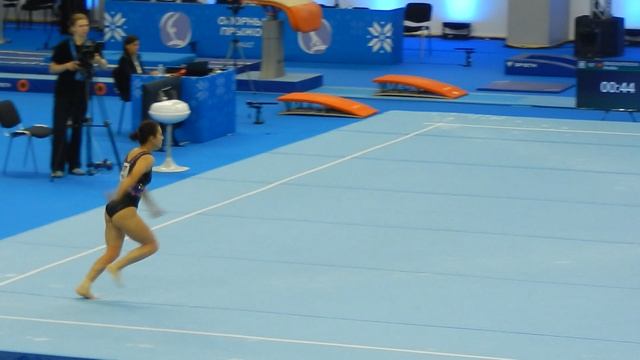 Вольные упражнения гимнастка из Дагестана Кубок сильнейших 6 июля 2025