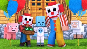 Жизнь Пришельца и деревенского жителя 3. Майнкрафт Мультик