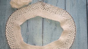 Продвижения за понедельник.  Как я вяжу узор «сетка» в джемпере ?!