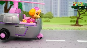 Мультики про машинки - Щенячий Патруль игрушки у видео для детей захват штаба щенков.