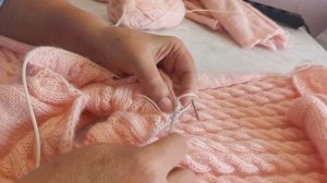 Свитер «Зефирка»  Вяжем воротник. часть 6