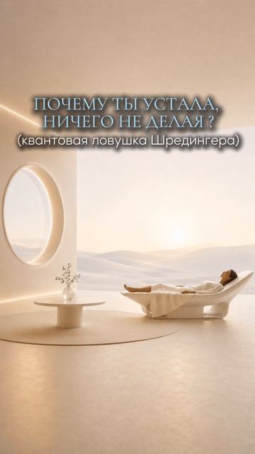 Почему ты устала, ничего не делая? (квантовая ловушка Шредингера)