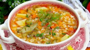 Суп рассольник на всю семью.