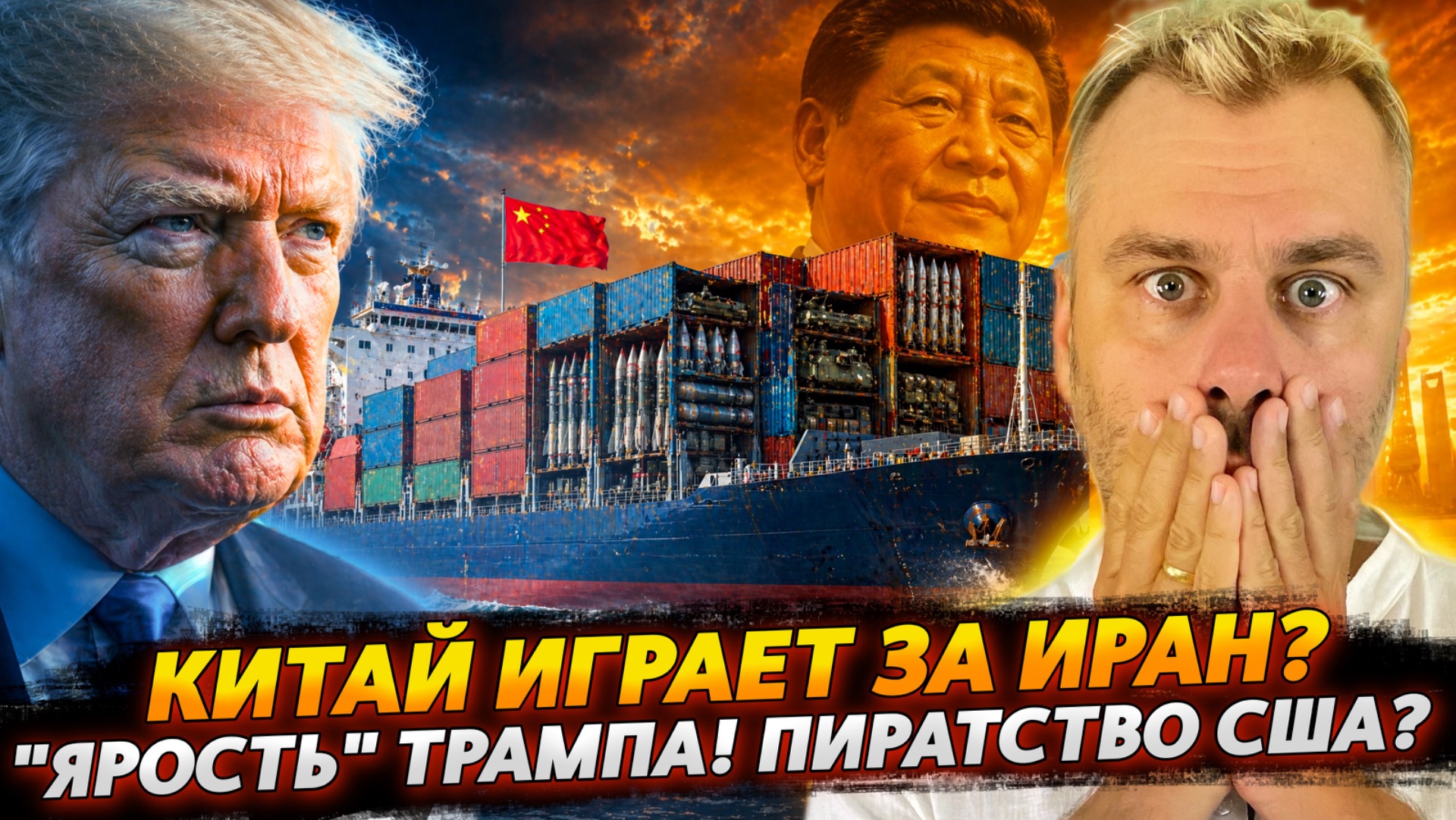 КИТАЙ ИГРАЕТ ЗА ИРАН? | ЯРОСТЬ ТРАМПА!  ПИРАТСТВО США?