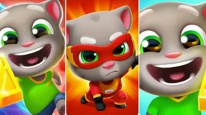 Говорящий Том бег за золотом, гонка на время, герои. Сборник. новая серия.Бегите, прыгайте и мчитесь