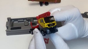 Распаковка: модель MAN TGX L лесовоз от Herpa 1:87
